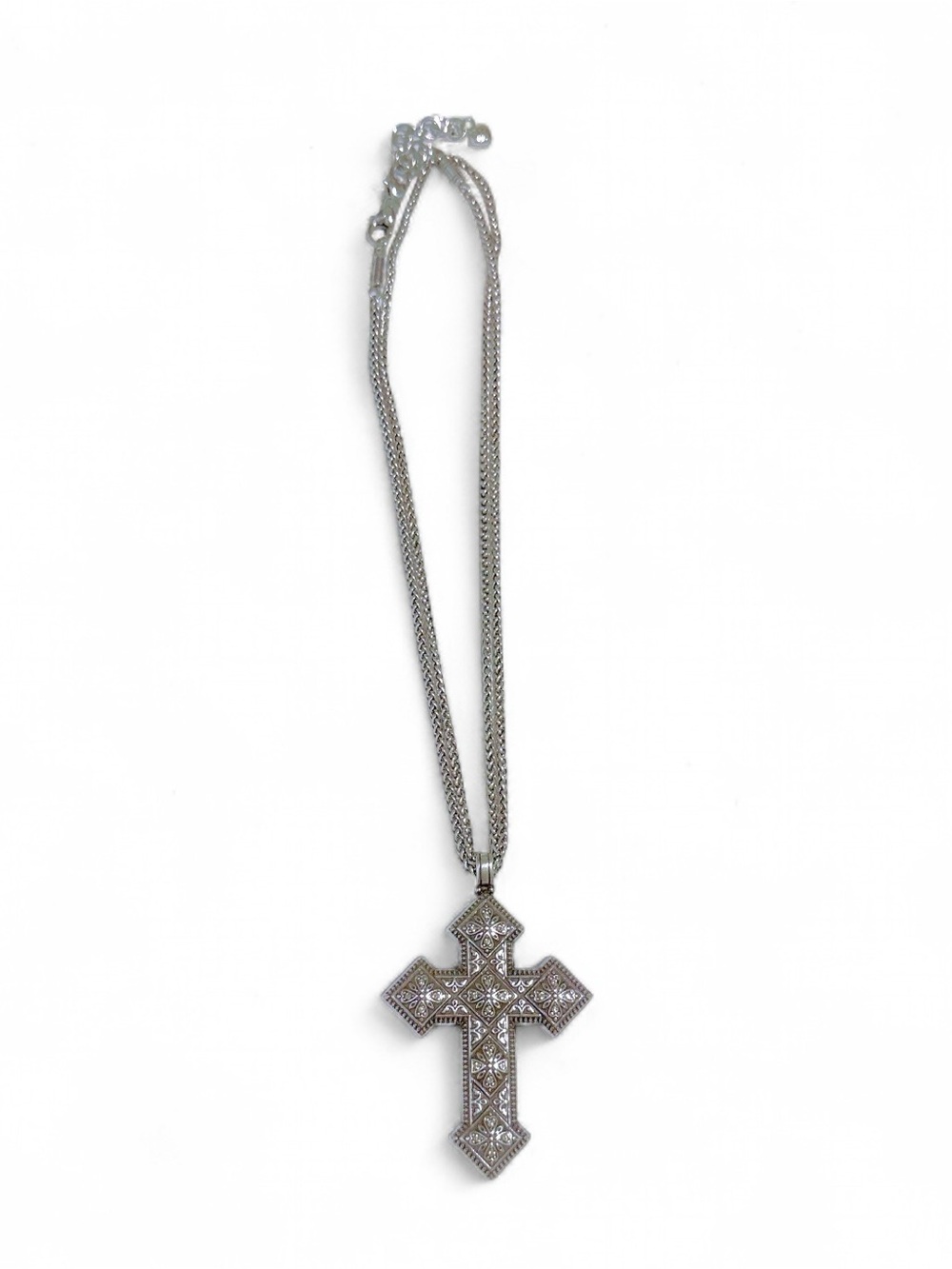 Brighton mumtaz convertible long necklace silver plated adjustable chain $128